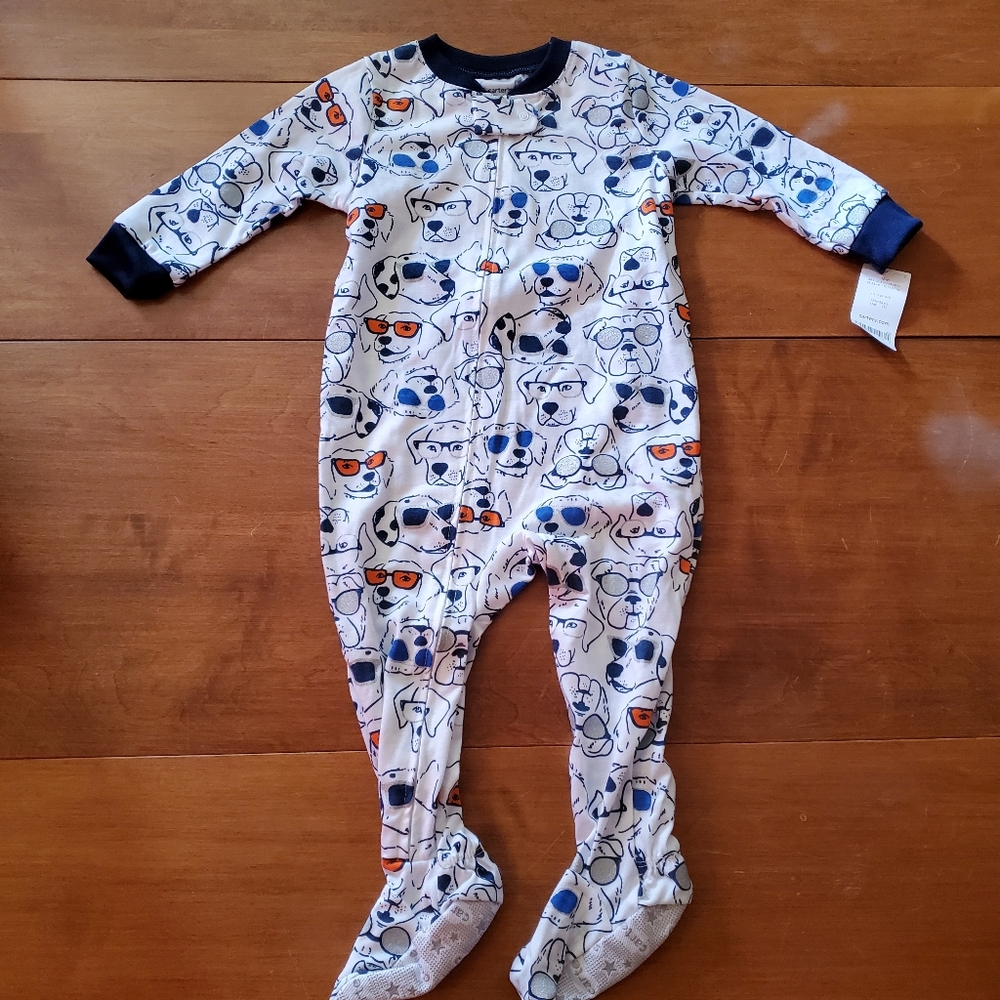 NWT Carter's Dog Footie Onesie